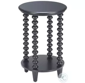 Gocce Black Side Table