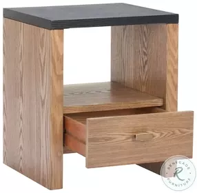 Natt Black And Brown Side Table