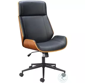 Flex Black And Brown High Back Adjustable Office Chair