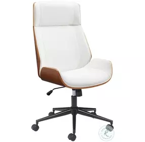Flex White High Back Adjustable Office Chair