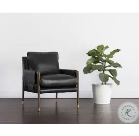 Lazaro Cortina Black Arm Chair