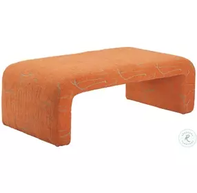 Nendo Abstract Orange Bench