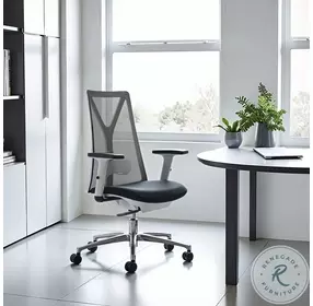 Hasso Black Adjustable Swivel Office Chair