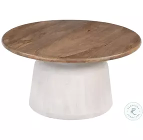 Goblet Brown And White Coffee Table