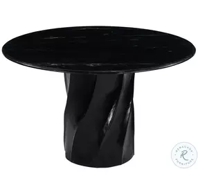 Kuro Black Round Dining Table