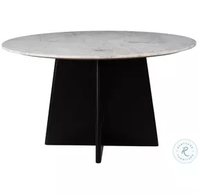 Strela Black And White Round Dining Table