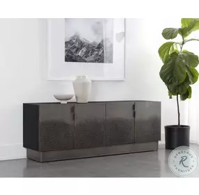 Hawthorne Black And Antique Nickel Sideboard