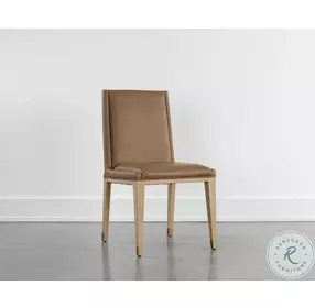 Kalla Milliken Cognac Dining Chair Set of 2