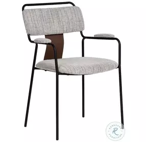 Couva Gray Tweed Dining Chair Set of 2