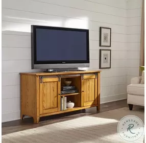 Lake House Oak TV Console