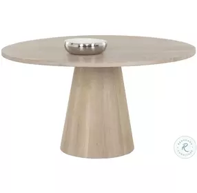 Elina Light Wash Round Dining Room Set