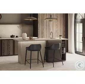 Astra Nightfall Black Counter Height Stool