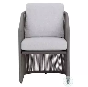 Aberdeen Light Gray Grace Bay Outdoor Dining Arm Chair
