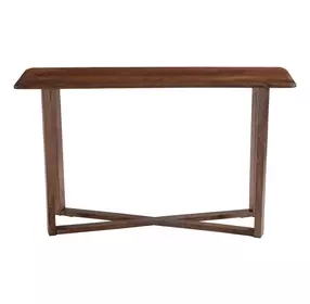 Macaria Walnut Rectangular Console Table