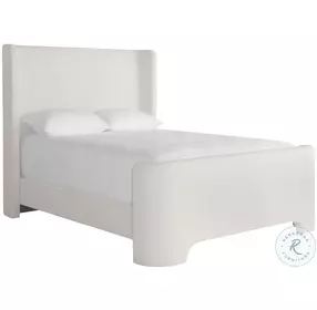 Ellisford Copenhagen White Upholstered Platform Bedroom Set