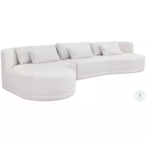 Nash Copenhagen White LAF Chaise Sectional