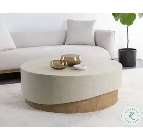 Patras Cream Outdoor Cocktail Table