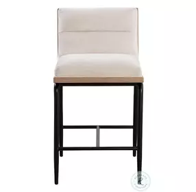 Hastings Polo Club Muslin Counter Height Stool