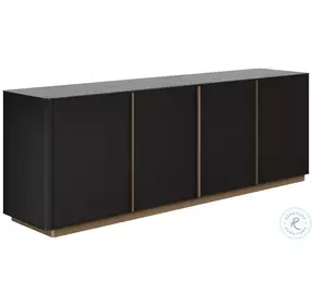 Thessaly Charcoal And Brushed Gold Sideboard
