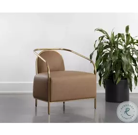 Leviton Milliken Cognac Lounge Chair