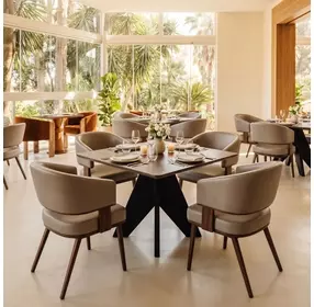 Poise Brown Upholstered Dining Chair