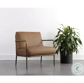 Corvin Tan Lounge Chair