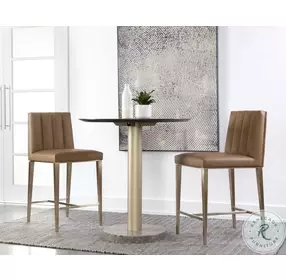 Wilbur Milliken Cognac Counter Height Stool