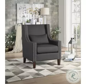Keller Dark Gray Accent Chair