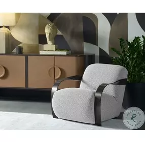 Sonesta Helios Check Black Lounge Chair