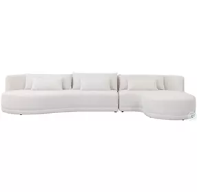 Nash Copenhagen White RAF Chaise Sectional