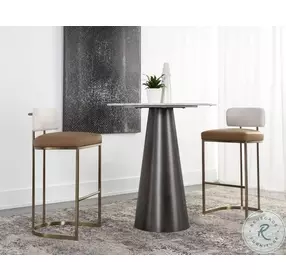 Larissa Napa Cognac And Rhea Light Barley Bar Stool