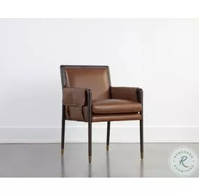 Lazaro Shalimar Tobacco Leather Arm Chair