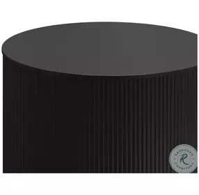 Thessaly Charcoal Side Table