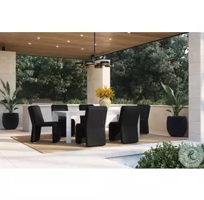 Edessa Black Outdoor Dining Chair