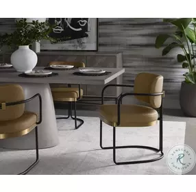 Jalsten Milliken Cognac Dining Arm Chair