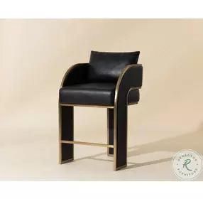 Baz Napa Black Counter Height Stool