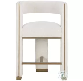 Selestia Rhea Light Barley Performance Fabric Counter Height Stool