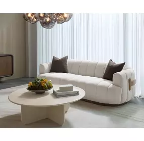 Ezra Dove Cream 97" Sofa