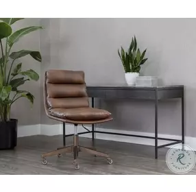Emerson Bravo Cognac Adjustable Height Office Chair