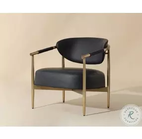 Heloise Bravo Black Lounge Chair