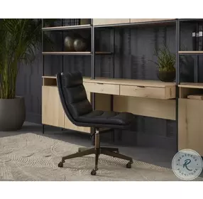 Emerson Bravo Black Adjustable Height Office Chair