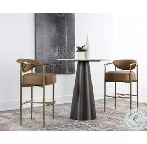 Heloise Milliken Cognac Bar Stool