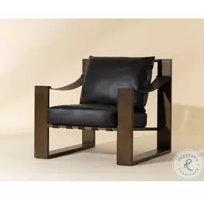 Berke Charcoal Black Lounge Chair