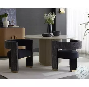 Adamina Abbington Black Dining Arm Chair