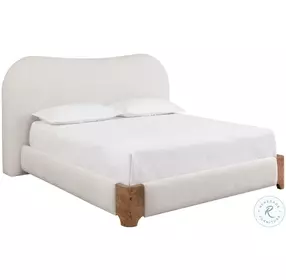 Knowles Eclipse White King Upholstered Platform Bed