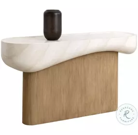 Oreste Cream Console Table