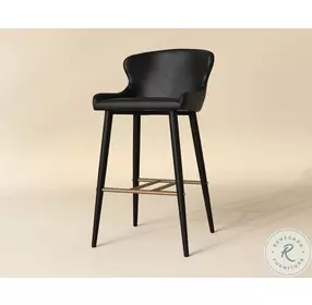 Evora Bravo Black Bar Stool