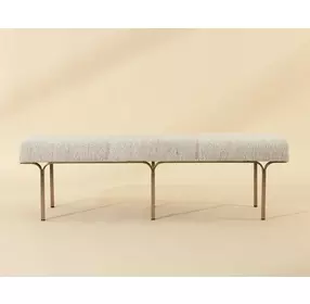 Nuvella Hailey Moon Upholstered 60" Accent Bench