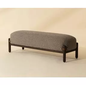 Wren Gellar Earth Upholstered Bed Bench
