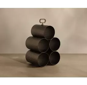 Mendocino Gold 5 Bottle Wine Rack